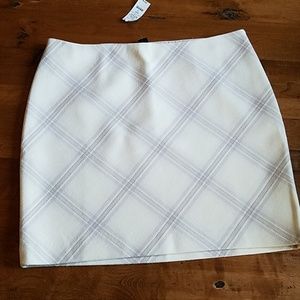 NWT WHBM PLAID BOOT SKIRT